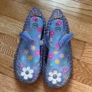 Wonder Nation Glittery Floral Kids Dress Shoes